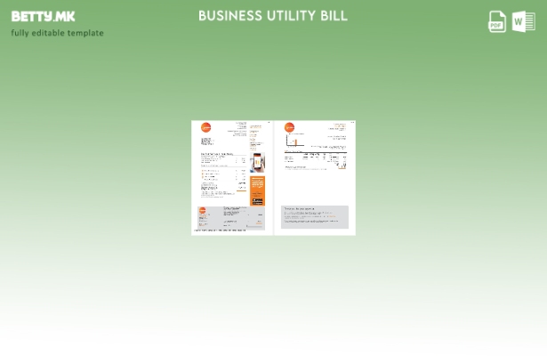 Модерен стил Нов Зеланд Genesis Gas шаблон за комунални сметки